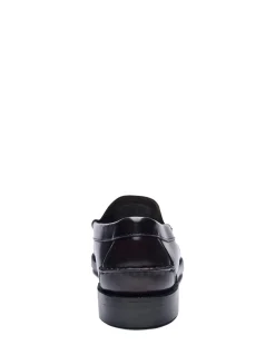 Sale sebago Mocassin Femme Classic Dan Woman Bordeaux Foncé