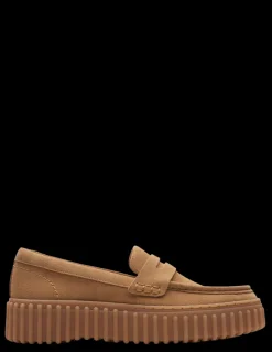 Online clarks Mocassin femme torhill penny light tan suede