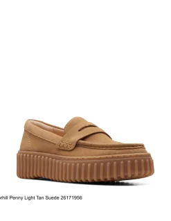 Online clarks Mocassin femme torhill penny light tan suede