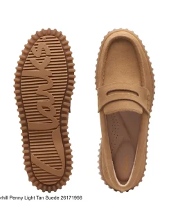 Online clarks Mocassin femme torhill penny light tan suede