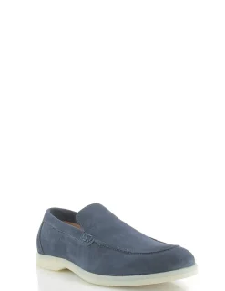 hylton Mocassin homme atoll 5/8 flag daim bleu
