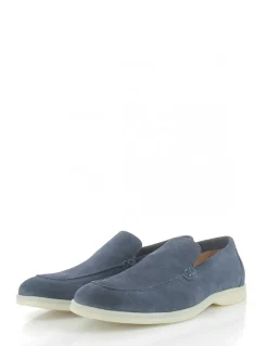 hylton Mocassin homme atoll 5/8 flag daim bleu