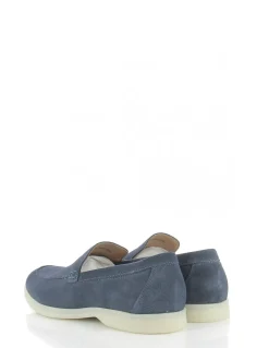 hylton Mocassin homme atoll 5/8 flag daim bleu