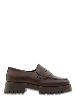 Clearance goodstep Mocassins Femme Vargas Cuir Marron Foncé