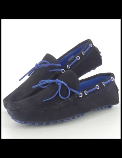 Hot hylton Mocassins Homme 80876-04 Daim Bleu Marine