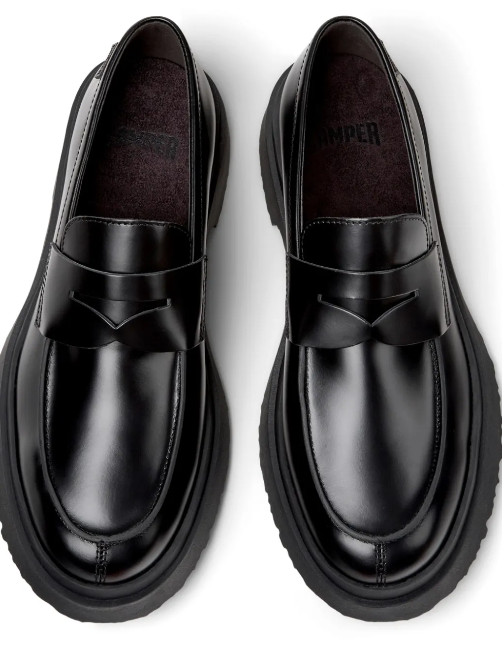 Outlet camper Moccassins Homme Walden Leather Black