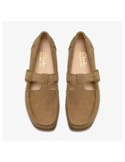 New clarks Moccassins Wallabeeevobar Dark Sand Suede