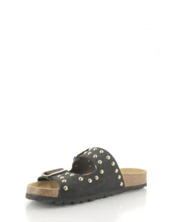 Sale hylton Mules femme 6497 cuir noir