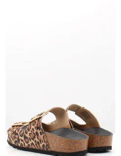 Hot hylton Mules Femme 6497 Léopard