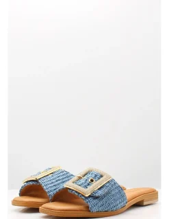 Outlet sandro rosi Mules Femme 4268 Rafia Blue