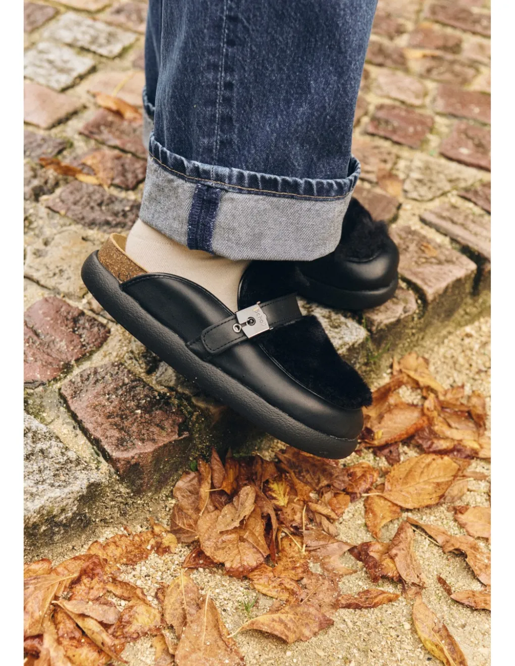 New scholl Mules Femme Kendall Noir