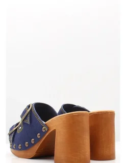 Discount sandro rosi Sabots à Talons Femme 9068 Denim
