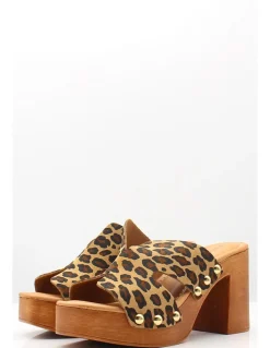 Outlet sandro rosi Sabots à Talons Femme 8484 Leopard