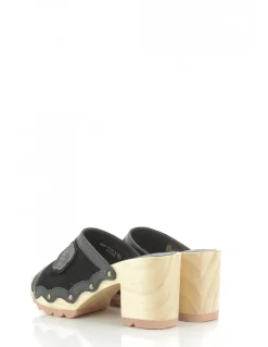 Hot kickers Sabots à talons femme kick woodstok daim noir