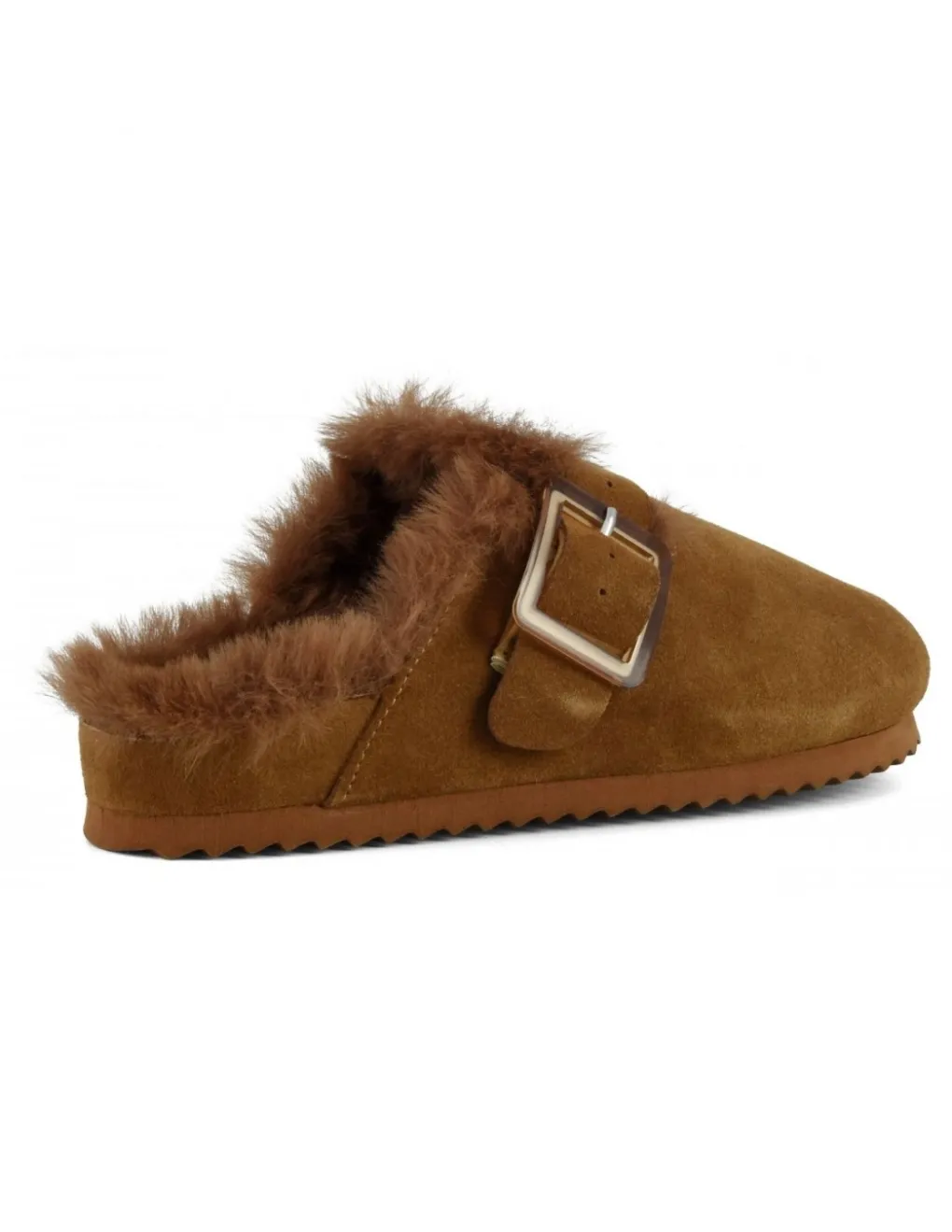 Outlet colors of california Sabots suede furry bio closed toe