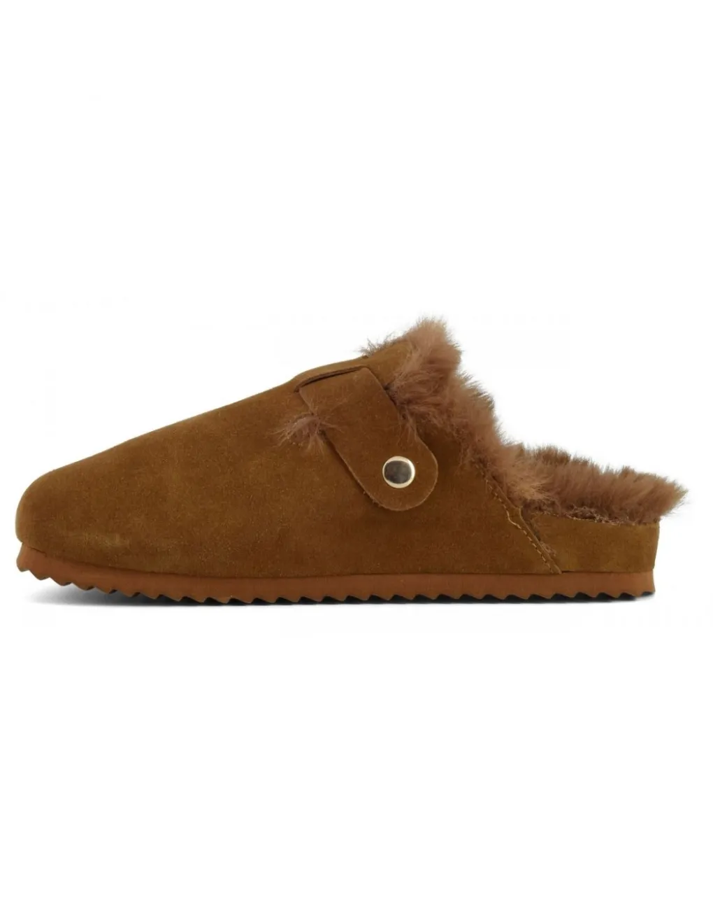 Outlet colors of california Sabots suede furry bio closed toe