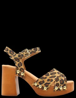 New sandro rosi Sandales à talon Femme 9272 Léopard