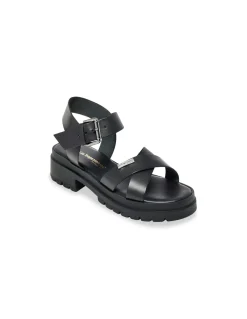 Discount Les tropeziennes par M.Belarbi Sandales à talons Femme Tiha Cuir Noir