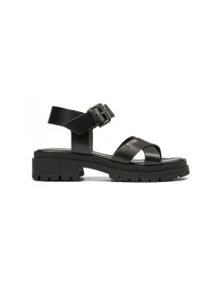 Discount Les tropeziennes par M.Belarbi Sandales à talons Femme Tiha Cuir Noir