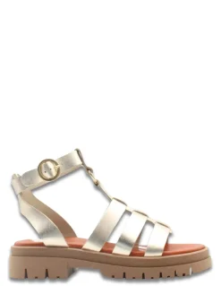 New hylton Sandales Compensées Femme Alea Doré