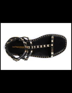 Outlet Les tropeziennes par M.Belarbi Sandales enfant coralie cuir noir