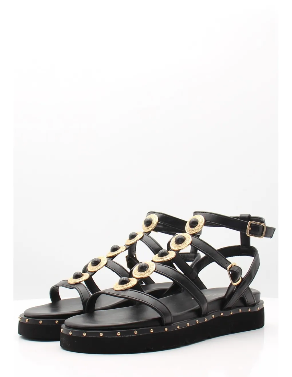 Outlet kharisma Sandales Femme 9307 black Gold