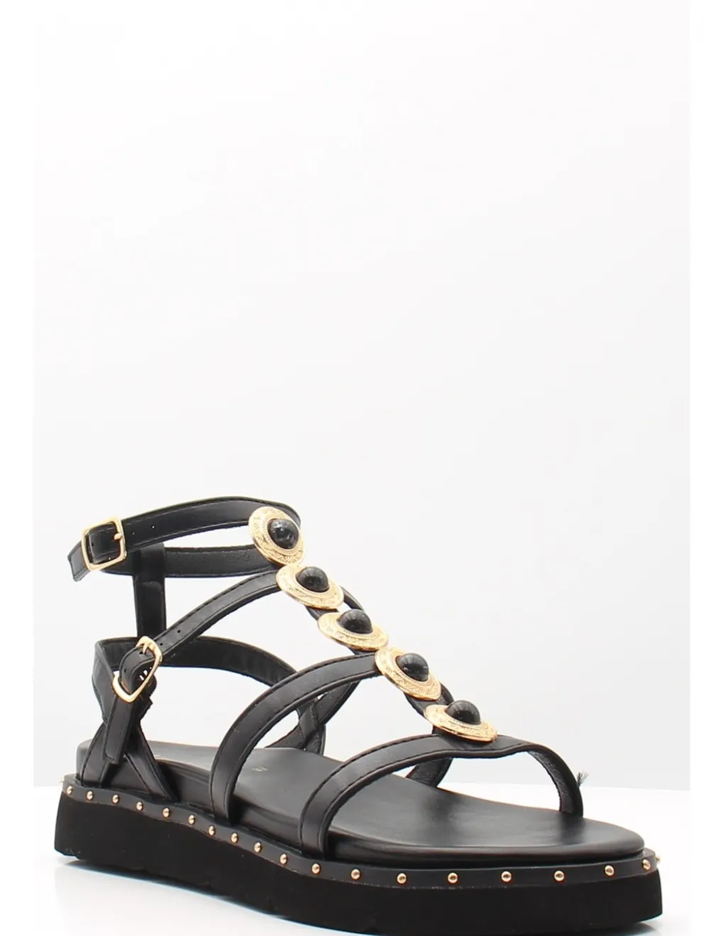 Outlet kharisma Sandales Femme 9307 black Gold