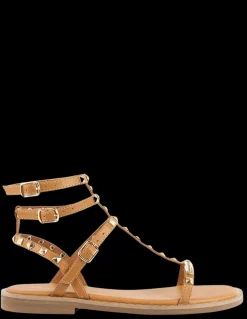 Les tropeziennes par M.Belarbi Sandales femme coralie cuir marron