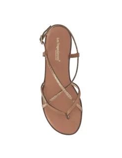 Hot Les tropeziennes par M.Belarbi Sandales Femme Monagum Tan Cuir Marron/Doré