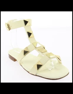 New hylton sandales femme sunrise ivory cuir blanc