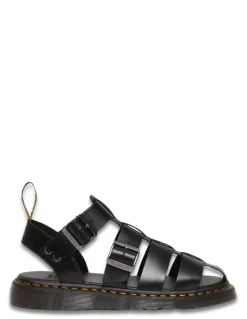 Sale dr martens Sandales Mixte Garin Cuir Noir