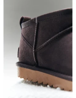 Sale colors of california short winter boot in suede