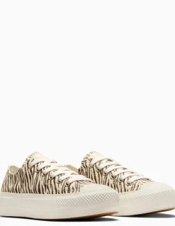Sale converse Sneakers Compensées ctas lift ox zebrée