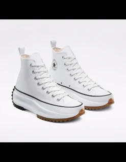 Outlet converse sneakers compensées montantes femme run star hike hi blanc