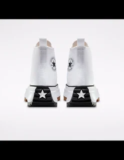 Outlet converse sneakers compensées montantes femme run star hike hi blanc