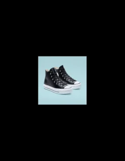 converse sneakers compensées montantes femme chuck taylor lift clean hi noir