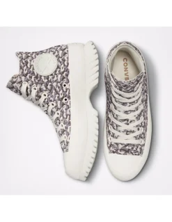 Hot converse sneakers compensées montantes femme ctas lugged 2.0 hi leopard