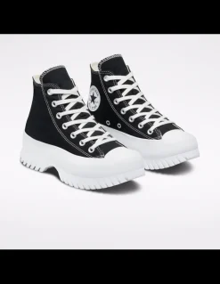 Discount converse sneakers compensées montantes femme ctas lugged 2.0 hi noir