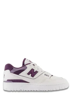 New new balance Sneakers Femme 550 Cuir Blanc/Violet