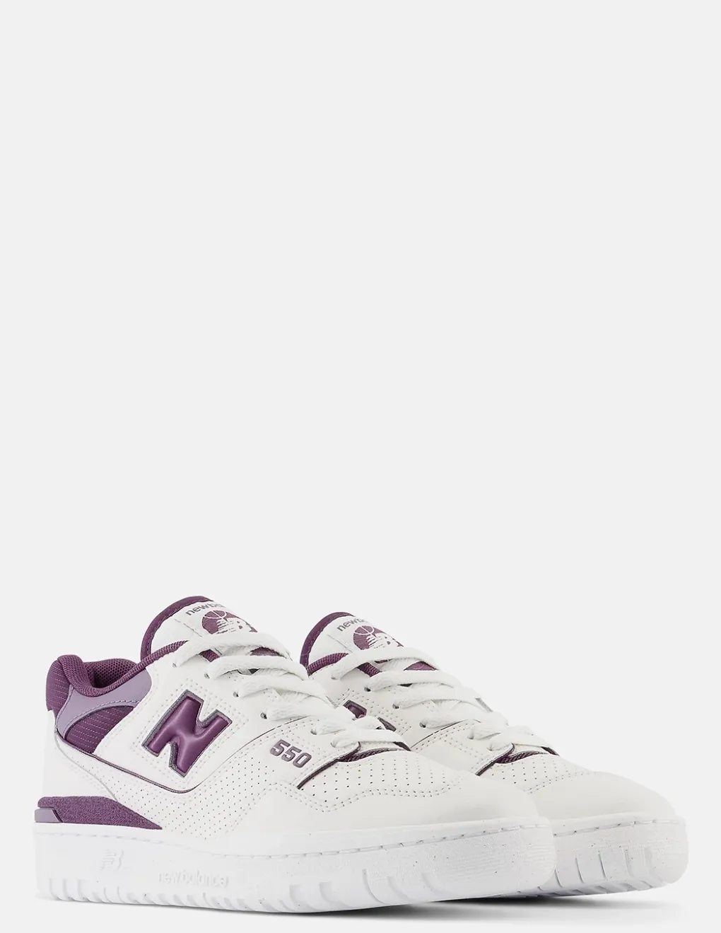 New new balance Sneakers Femme 550 Cuir Blanc/Violet