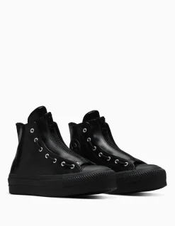 Outlet converse Sneakers Femme Ctas Lift Hi Cuir Noir