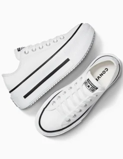 Sale converse Sneakers Femme Ctas Lift Double Stack Ox White/Black