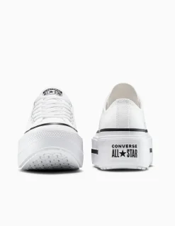 Sale converse Sneakers Femme Ctas Lift Double Stack Ox White/Black