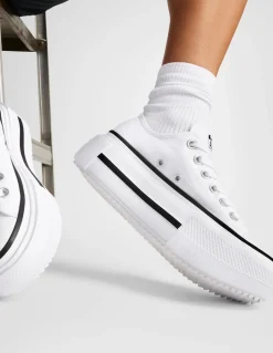Sale converse Sneakers Femme Ctas Lift Double Stack Ox White/Black