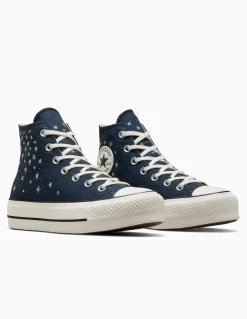 New converse Sneakers Femme Ctas Lift Hi Bleu Marine