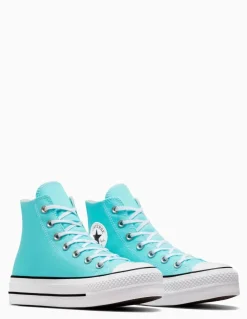 Hot converse Sneakers Femme ctas lift hi triple cyan/white/black
