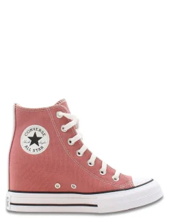 Sale converse Sneakers Femme Ctas Wedge Hi Light Saddle/White/Black