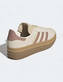 Best adidas Sneakers femme gazelle bold daim beige/rose