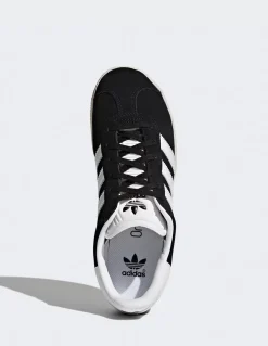 New adidas Sneakers Femme gazelle j Noir/Blanc