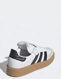 Hot adidas Sneakers femme samba xlg cuir blanc/noir